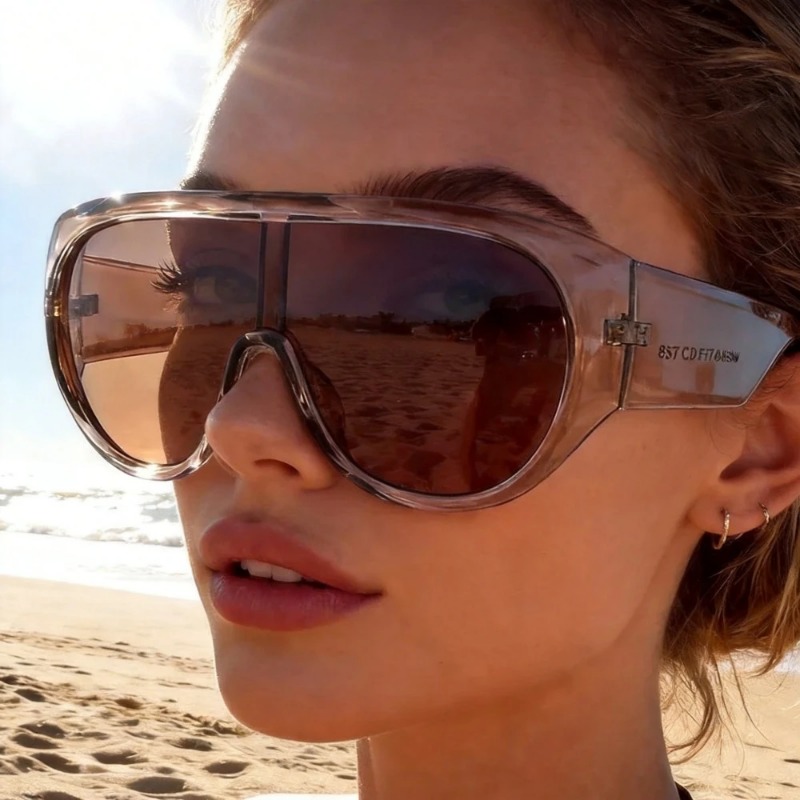 Sunglasses Oversized Square - Occhiali da Sole Oversize a Scudo