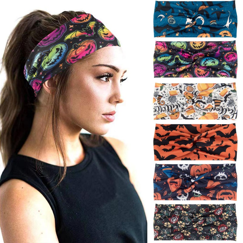 Women'S Yoga Accessories - Teschio stampato bohémien Zucca Smorfia Fascia