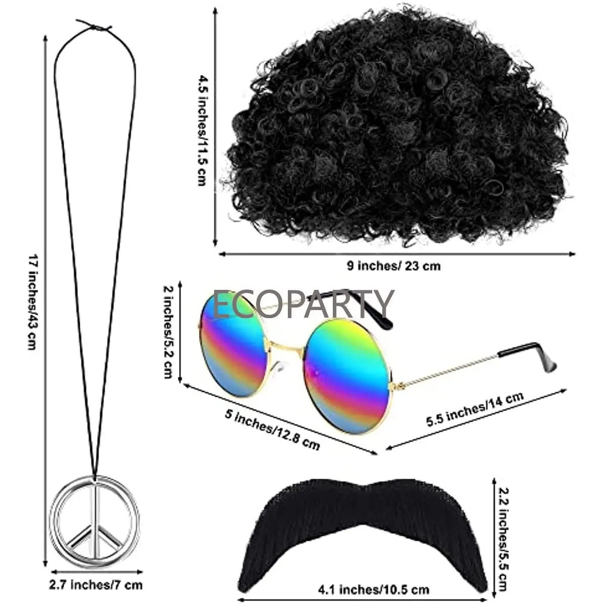Accessori per costumi hippie S - Women'S Accessories In The 70S recensione e prezzo