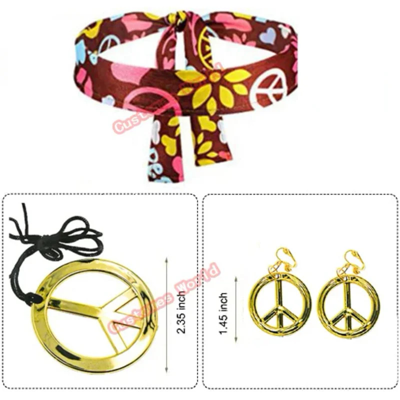 Peace Love Women Party 60S 70S - Women'S Accessories In The 70S recensione e prezzo
