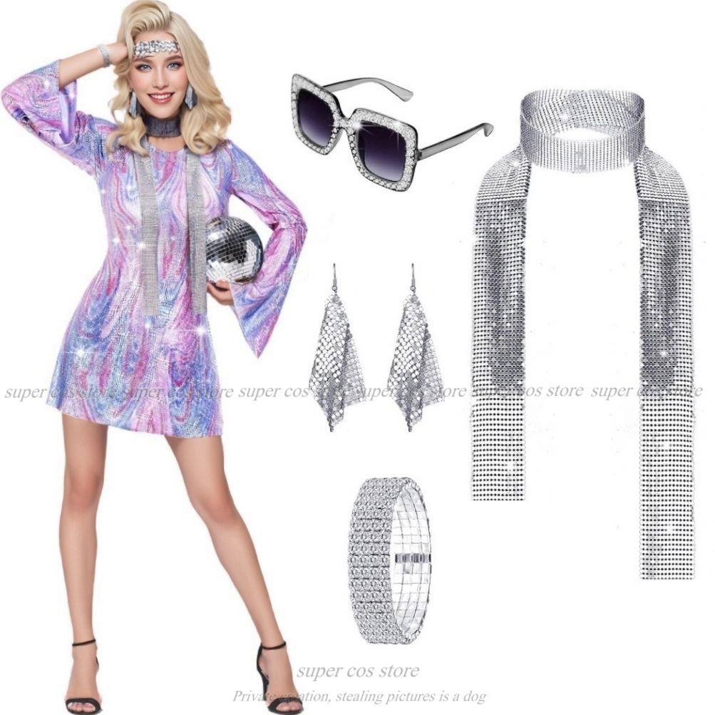 Costume da donna da discoteca  - Women'S Accessories In The 70S recensione e prezzo