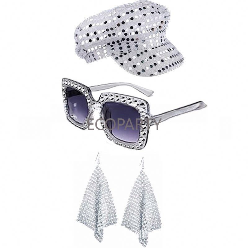 2024 3PCS/5PCS 70s Costume da  - Women'S Accessories In The 70S recensione e prezzo
