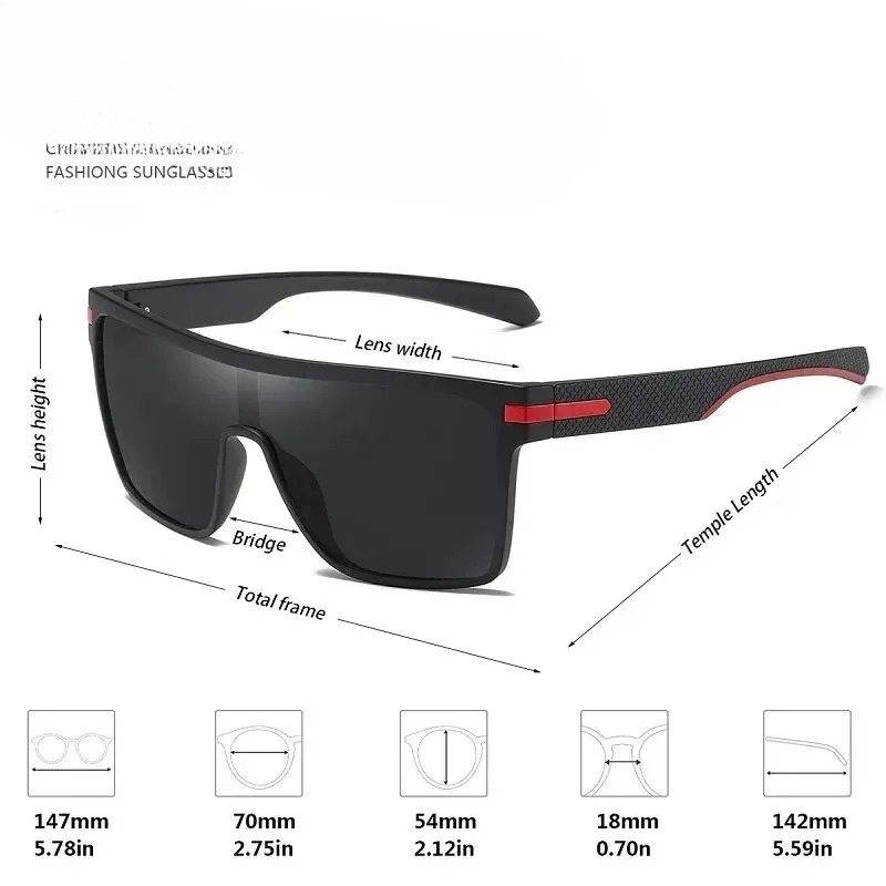 Occhiali da sole polarizzati a - Sunglasses Oversized Square recensione e prezzo