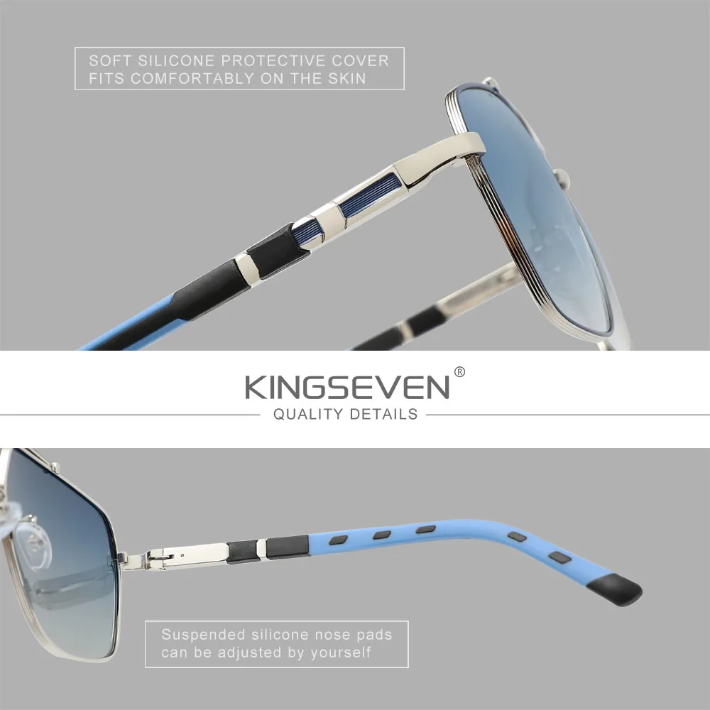 KINGSEVEN Occhiali da sole pol - Sunglasses Oversized Square recensione e prezzo